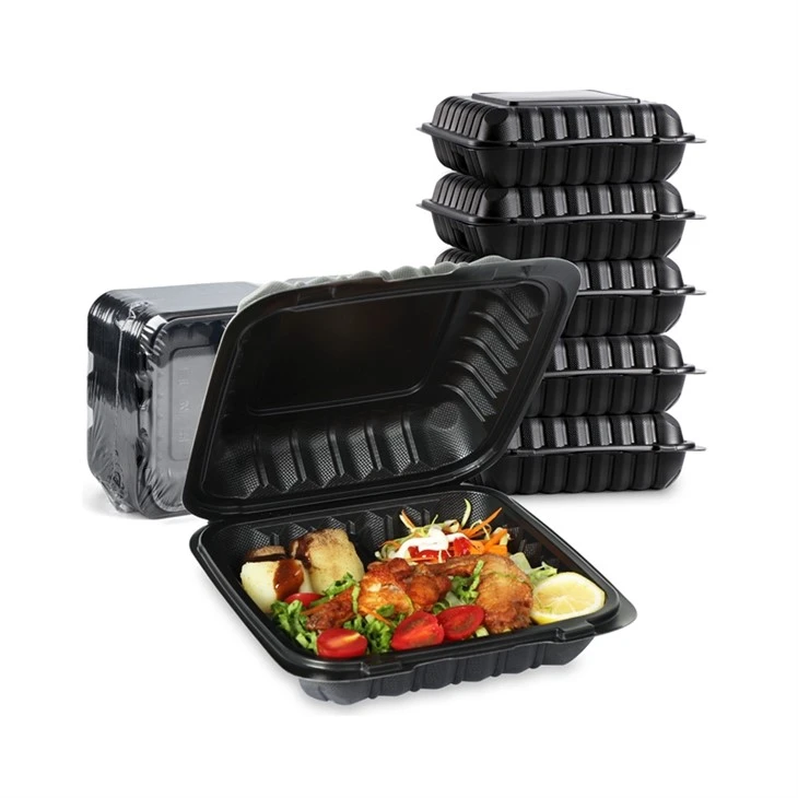 Clamshell to-go boxes